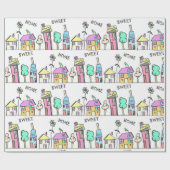 WRAPPINGSPAPIER VAN DE STEENHUISVESTING VOOR HAUSE CADEAUPAPIER (Vlak)