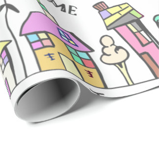 WRAPPINGSPAPIER VAN DE STEENHUISVESTING VOOR HAUSE CADEAUPAPIER