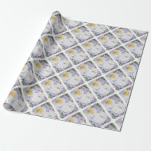 WRAPPINGSPAPIER VOOR WITTE PANSY-PARTIJ