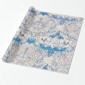 WRAPPINGSPAPIER : WILLIAM MORRIS : HONEYSUCKLE CADEAUPAPIER (Uitgerold)