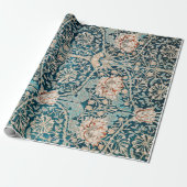 WRAPPINGSPAPIER : WILLIAM MORRIS : HONEYSUCKLE CADEAUPAPIER (Uitgerold)