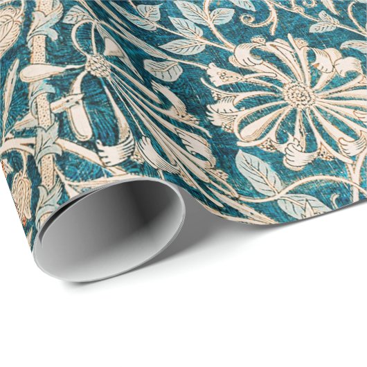 WRAPPINGSPAPIER : WILLIAM MORRIS : HONEYSUCKLE CADEAUPAPIER (Rol Hoek)