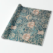 WRAPPINGSPAPIER : WILLIAM MORRIS : HONEYSUCKLE CADEAUPAPIER (Uitgerold)