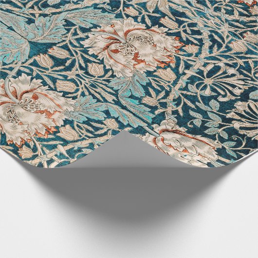 WRAPPINGSPAPIER : WILLIAM MORRIS : HONEYSUCKLE CADEAUPAPIER (Hoek)