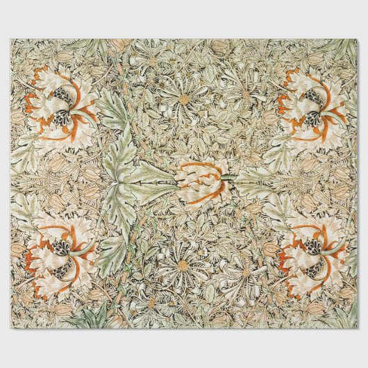 WRAPPINGSPAPIER : WILLIAM MORRIS : HONEYSUCKLE CADEAUPAPIER (Vlak)