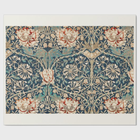 WRAPPINGSPAPIER : WILLIAM MORRIS : HONEYSUCKLE CADEAUPAPIER (Vlak)