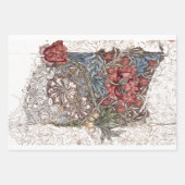 WRAPPINGSPAPIER : WILLIAM MORRIS : HONEYSUCKLE INPAKPAPIER VEL (Voorkant)