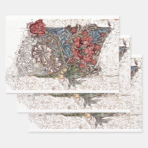 WRAPPINGSPAPIER : WILLIAM MORRIS : HONEYSUCKLE