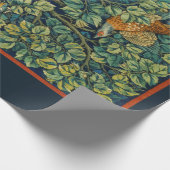 WRAPPINGSPAPIER : WILLIAM MORRIS : PHEASANT CADEAUPAPIER (Hoek)