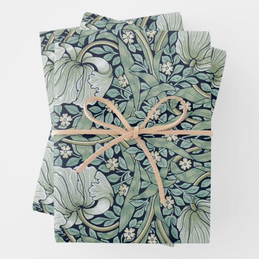 WRAPPINGSPAPIER : WILLIAM MORRIS : PIMPERNEL INPAKPAPIER VEL (In situ)