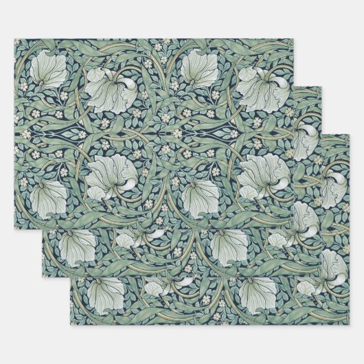 WRAPPINGSPAPIER : WILLIAM MORRIS : PIMPERNEL INPAKPAPIER VEL (Set)