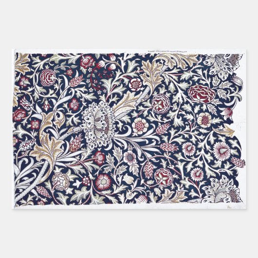 WRAPPINGSPAPIER : WILLIAM MORRIS : TRENT INPAKPAPIER VEL (Voorkant 2)