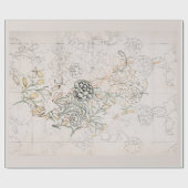 WRAPPINGSPAPIER : WILLIAM MORRIS : WILD TULIP CADEAUPAPIER (Vlak)