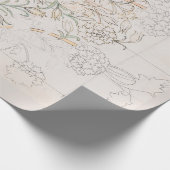 WRAPPINGSPAPIER : WILLIAM MORRIS : WILD TULIP CADEAUPAPIER (Hoek)