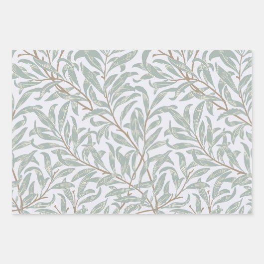 WRAPPINGSPAPIER : WILLIAM MORRIS : WILLOW INPAKPAPIER VEL (Voorkant)
