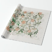 WRAPPINGSPAPIER : WILLIAM MORRISE : JASMINE CADEAUPAPIER (Uitgerold)