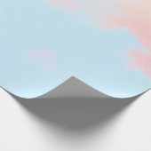 WRAPPINGSPAPIERBLAUW MET PINKSLOUDS CADEAUPAPIER (Hoek)