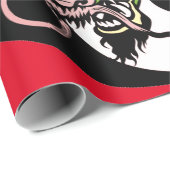 WRAPPORTEUR MET JAPANESE YING EN YANG TIGER CADEAUPAPIER (Rol Hoek)