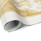 WRAPPORTEUR : VROUW MET ZANEN : JAN TOOROP CADEAUPAPIER (Rol Hoek)