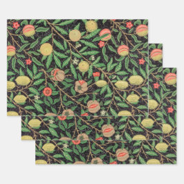 WRAPPORTEUR : WILLIAM MORRIS : POMEGRANAAT INPAKPAPIER VEL