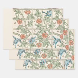 WRAPPORTEUR : WILLIAM MORRIS : TRELLIS INPAKPAPIER VEL
