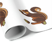 WRAPPORTPAPIERSQUIRREL MET ACORN CADEAUPAPIER (Rol Hoek)