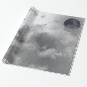 Wrapppapier, INVERTED NGHT SKY BLACK MOON Cadeaupapier (Uitgerold)