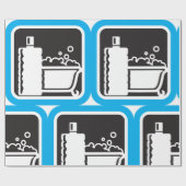 Wrapppapier met balkpictogram cadeaupapier (Vlak)