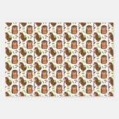 Wrapppapier voor bossen met egel en Amanita  Inpakpapier Vel (Voorkant)