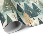 Wrapppapier voor kerstboombossen cadeaupapier (Rol Hoek)