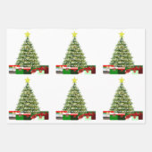 Wrapppapier voor kerstevaluatie inpakpapier vel (Voorkant 3)