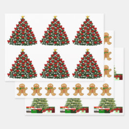 Wrapppapier voor kerstevaluatie inpakpapier vel