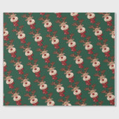 Wrapppapier voor kerstrendieren cadeaupapier (Vlak)