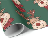 Wrapppapier voor kerstrendieren cadeaupapier (Rol Hoek)