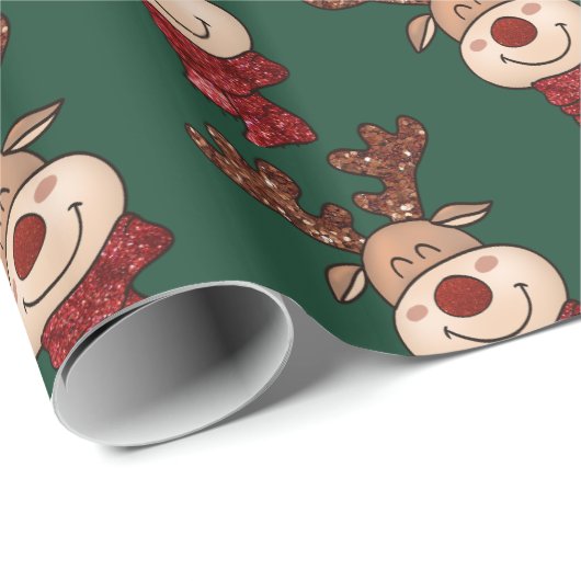 Wrapppapier voor kerstrendieren cadeaupapier (Rol Hoek)