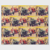 Wrapppapier voor racewagens cadeaupapier (Vlak)