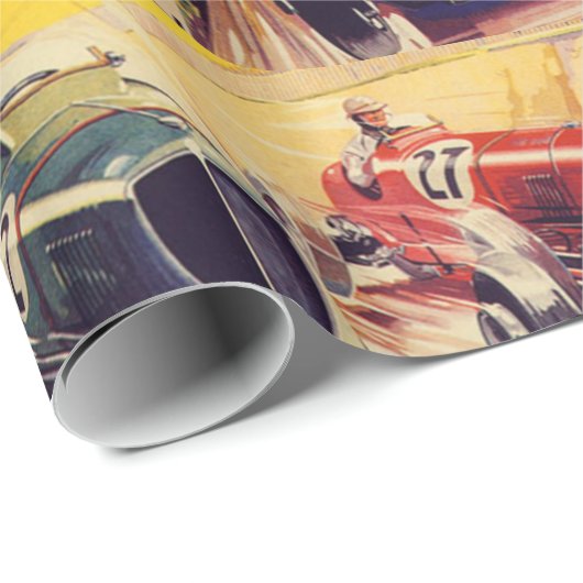 Wrapppapier voor racewagens cadeaupapier (Rol Hoek)