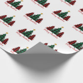 Wrapppapier voor rode en groene kerstbomen cadeaupapier (Hoek)