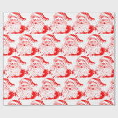 Wrapppapier voor RODE EN WITTE SANTA Cadeaupapier (Vlak)