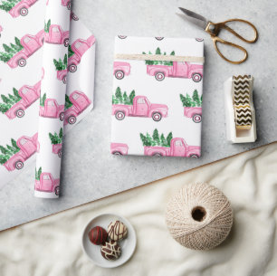 Wrapppapier voor rotatiepersen met kerstbomen voor cadeaupapier