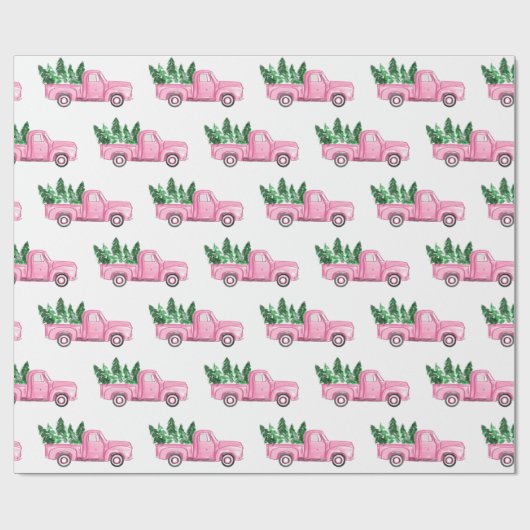 Wrapppapier voor rotatiepersen met kerstbomen voor cadeaupapier (Vlak)