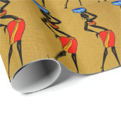 Wrapppapier voor vrouwen in Afrika Cadeaupapier (Rol Hoek)