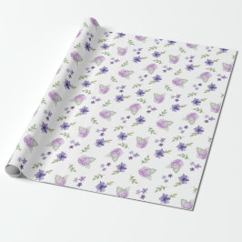 Wrapppapier voor Waterverf van lavendel Cadeaupapier