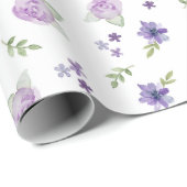 Wrapppapier voor Waterverf van lavendel Cadeaupapier (Rol Hoek)