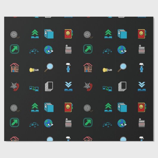 Wrapppapier voor webpictogrammen cadeaupapier (Vlak)