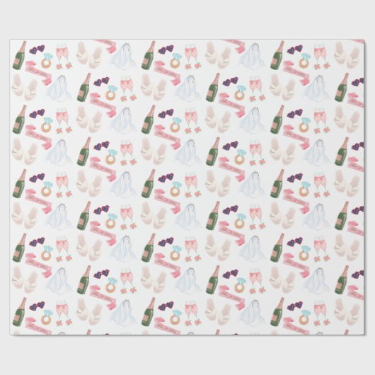 Wrapppapier voor weddenschappen op Waterverf Cadeaupapier (Vlak)