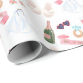 Wrapppapier voor weddenschappen op Waterverf Cadeaupapier (Rol Hoek)