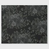 Wrapppapier voor witte en zwarte Rozen Cadeaupapier (Vlak)