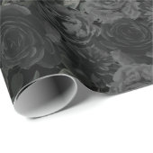 Wrapppapier voor witte en zwarte Rozen Cadeaupapier (Rol Hoek)