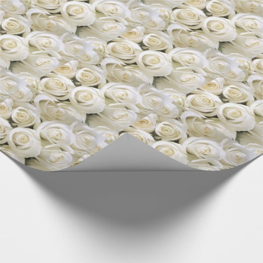 Wrapppapier voor witte rozen cadeaupapier (Hoek)